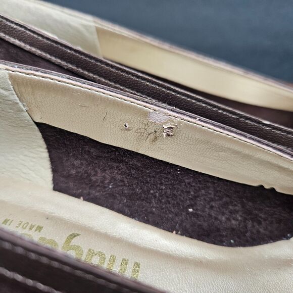 California Magdesians Women's Comfort Shoes 1.5" Heel Brown Suede Leather 7.5 S - Picture 2 of 13